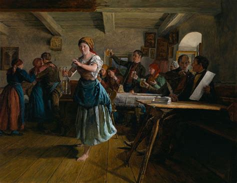 The Opening Dance, 1863 - Ferdinand Georg Waldmüller - Realism Painting ...