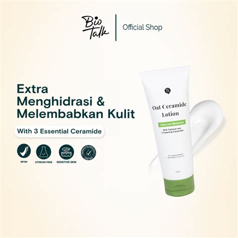 Jual Biotalk Oat Ceramide Lotion | Hydralock Moisturizer for Eczema ...