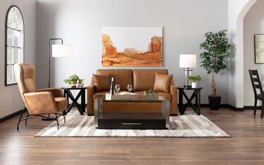Bob-O-Pedic® Cognac Leather 73'' Queen Sleeper Sofa | Bob's Discount ...