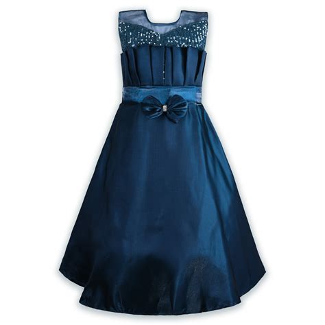 Girls Solid Fit and Flare Long Frock Dress – Wish Karo