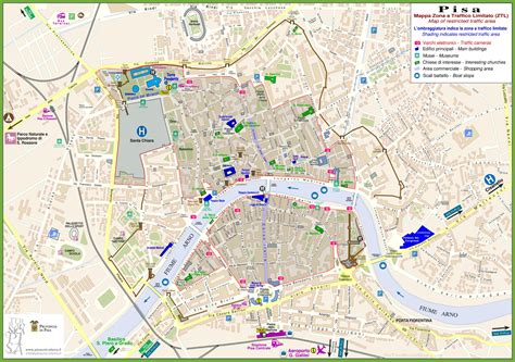 Pisa sightseeing map
