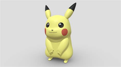 Pikachu - 3D model by HUSH 3DART (@HUSH3DART) [89c7a7c] - Sketchfab