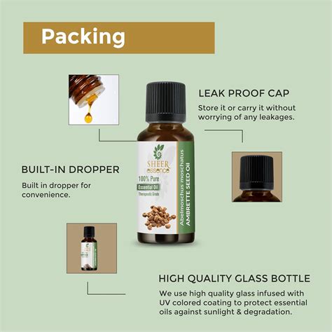 SheerEssence Pure Ambrette Seed Oil - Natural Therapeutic Grade India ...
