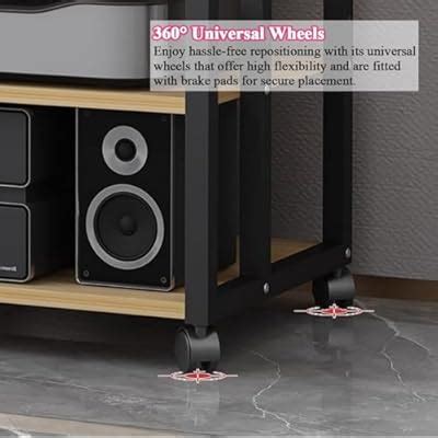 BYZOMU 4/5/6 Tier Home Stereo Rack Cabinet, Freestanding India | Ubuy