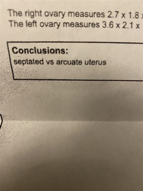 What does this mean on my ultrasound? They did not go into any detail or tell me about it so I ...
