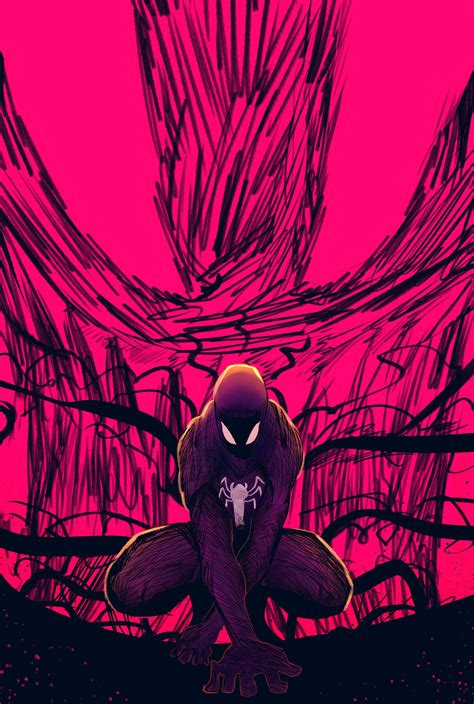 I drew black suit Spidey : r/Spiderman