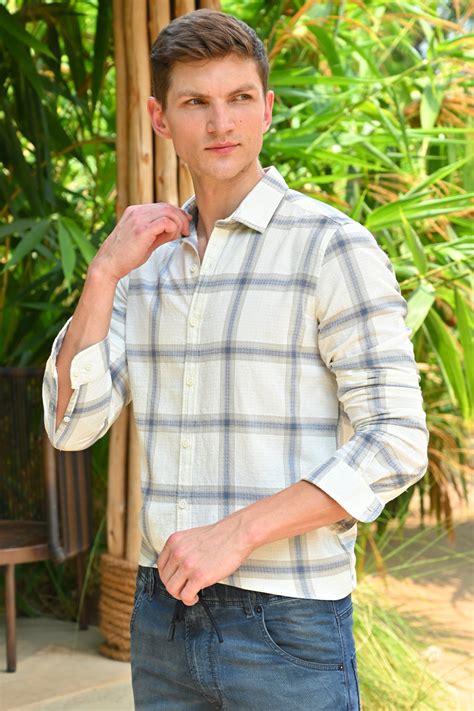 Memory - Structured Check Shirt - Off White – POE.NET
