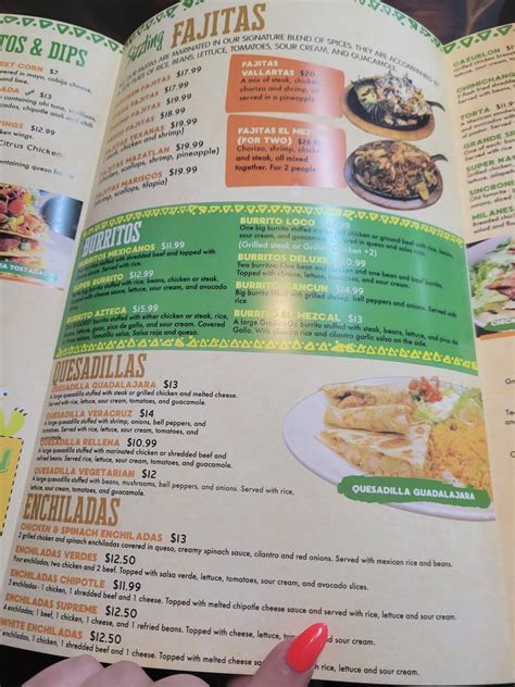 Menu at El Mezcal Mexican Restaurant Mount Dora, Mount Dora