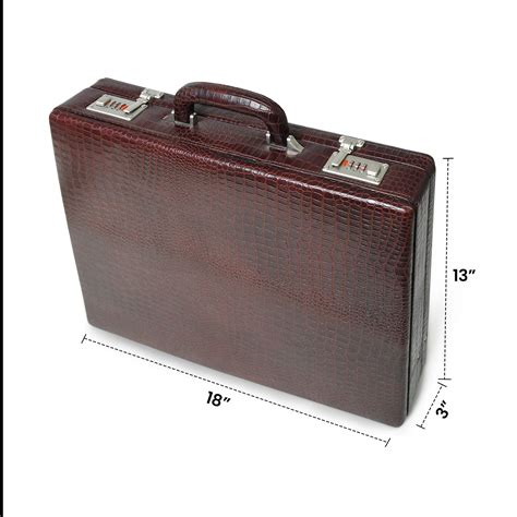 Executive Croco Leather Briefcase/Suitcase — MaheTri