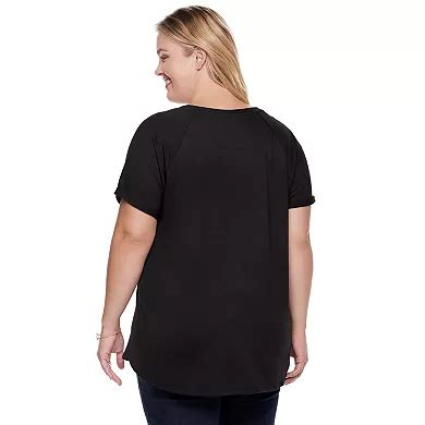 Plus Size Sonoma Goods For Life® Supersoft Short Sleeve Top