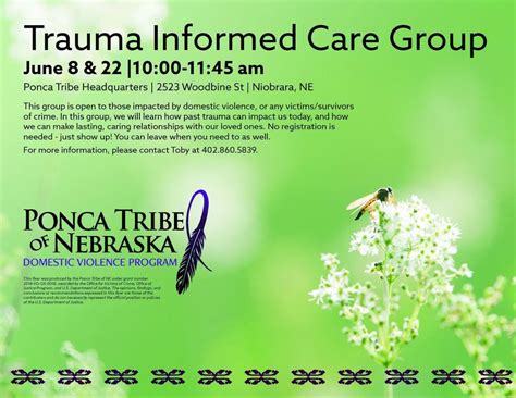 Trauma Informed Care Group - Niobrara, Ponca Tribe of Nebraska, Center ...