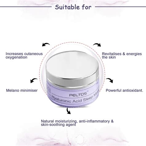 Buy Peltos Hyaluronic Acid Sleep Mask 45g - Cureka