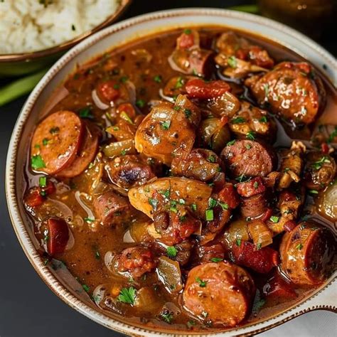New Orleans Cajun Chicken & Andouille Sausage Gumbo: Authentic Recipe ...