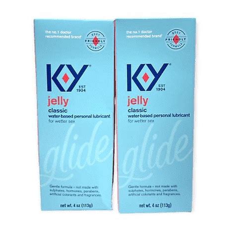 KY Jelly Classic Water-Based Personal Lubricant, 4oz/113g Bottle, Lot ...