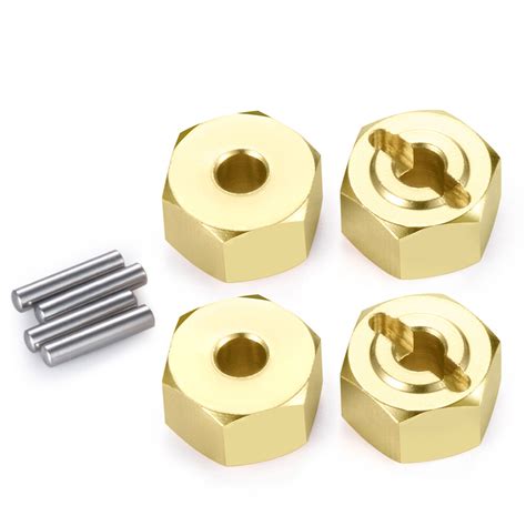 Brass 12mm Wheel Hubs Hex Extended Adapter for 1/18 | Ubuy India