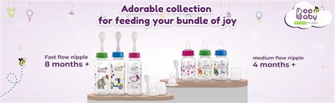 Buy BeeBaby 2 in 1 Gentle Slim Neck Baby Feeding Bottle with Anti ...