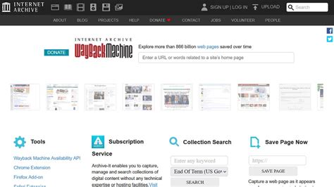 Web Time Machine 的图像结果