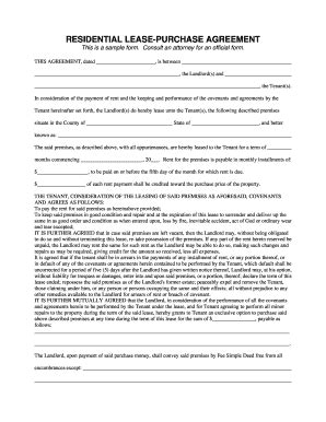 pottstownmortgage Residential Lease-Purchase Agreement - Fill and Sign ...