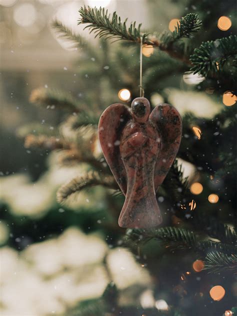 Unakite Angel In Gemstone Carving