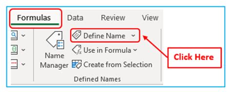 Image result for How to Create Range Names Excel