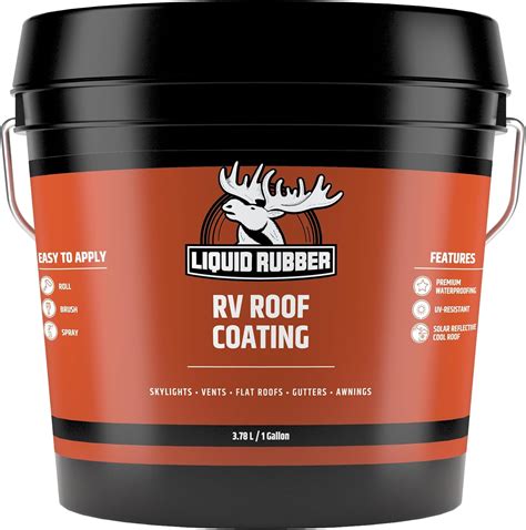 Amazon.com: Liquid Rubber RV Roof Coating - Solar Reflective Sealant ...