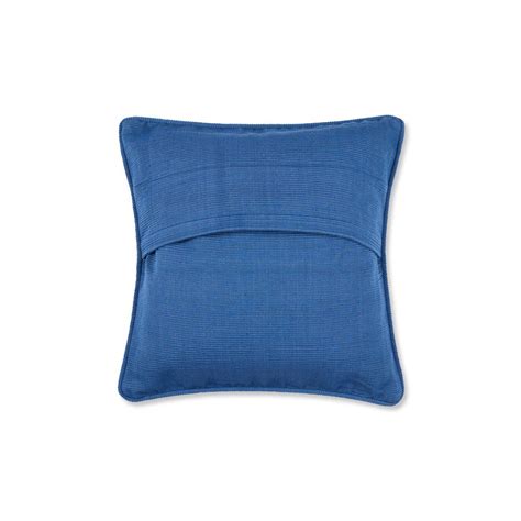 Buy Fabindia Blue Cotton Woven Cushion Cover Online
