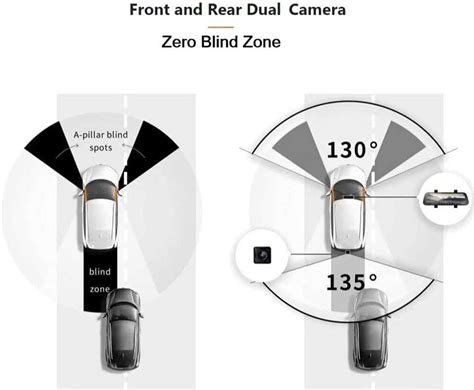 70MAI Rearview with Night Vision Rear Cam,1080P Front & Rear Recording ...