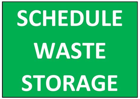 Image result for Schedule Waste Storage Room