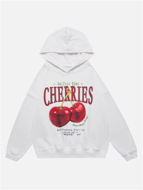 Aelfric Eden Cherries Hoodie | Sweatshirts, Hoodie print, Graphic hoodies