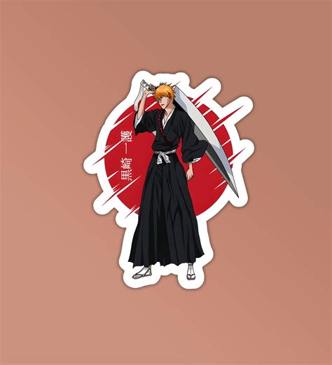 Ichigo Sword Circle Sticker - Laptop & Mobile Stickers – Peeekaboo