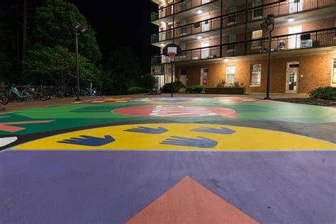 Morrison Residence Hall Basketball court | Nina Chanel Abney