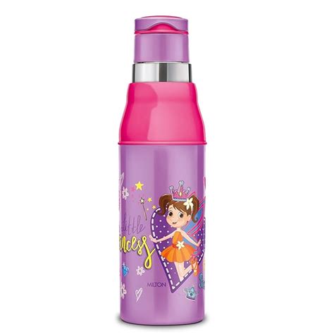 MILTON Kool Steelight 600 Kids Plastic Insulated Water Bottle with ...