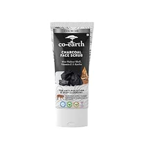 Buy Colorbar Co-Earth Charcoal Face Scrub 100g I Activated Charcoal and ...