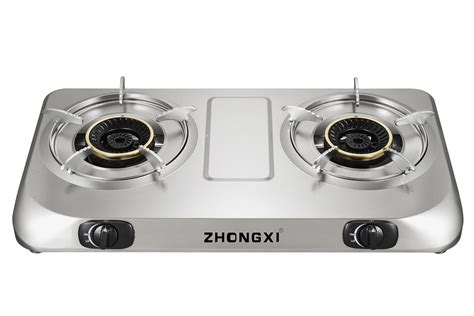 Stainless Steel 2 Burners Table Top Gas Stoves - Stainless Steel and ...
