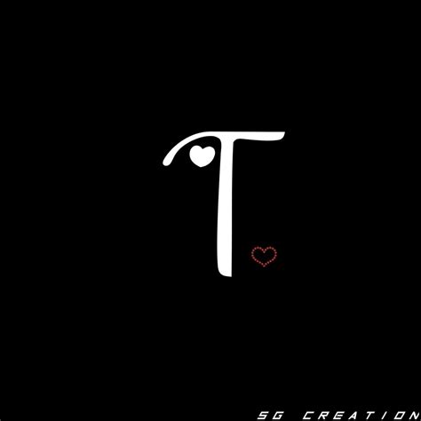 T letter word whatsapp Dp love | Poster background design, Lettering ...