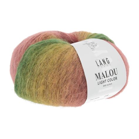 Lang Yarns Malou light color 1063.0059 Green/Orange op=op uit collectie