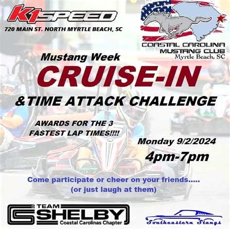 MW CRUISE-IN/GO-KART TRACK DAY by CCMC/TS/SES, K1 Speed of Myrtle Beach ...