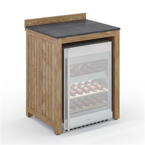 Monroe Outdoor Kitchen Cabinet with Fridge Space