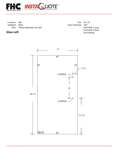 FHC | Instaquote Online Configurator | Frameless Hardware Company