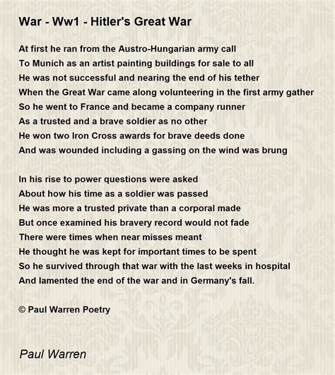 Wwi Poetry Quotes