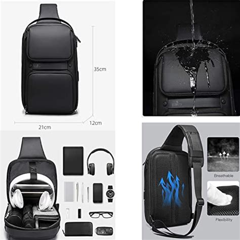 The Clownfish Unisex Travel Crossbody Sling Bag Chest Pack with USB ...