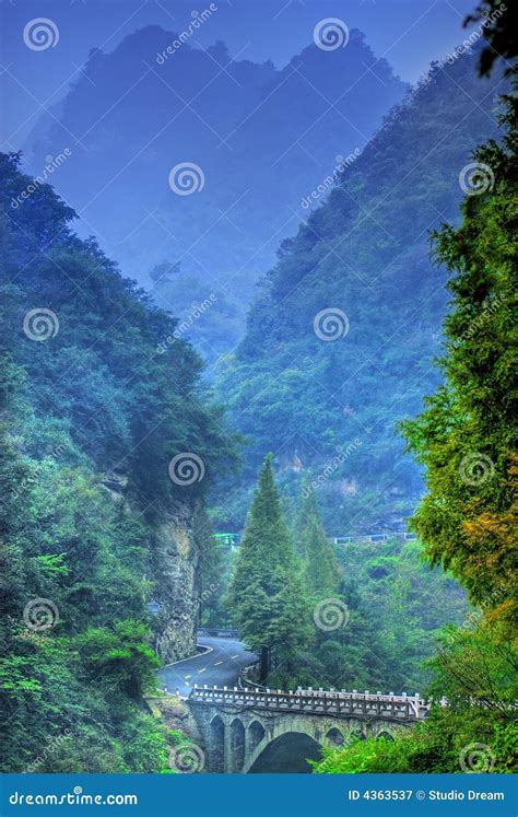 China Wudang Mountains stock image. Image of hubei, misty - 4363537