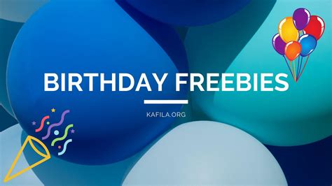 Best Birthday Freebies of 2020