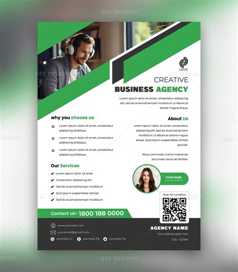 Creative Business agency professional PSD Flyer Template - Free ...