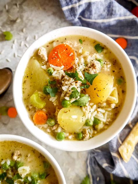 Easy Ground Turkey Rice Soup (Gluten-free, Dairy-free) - Perchance to Cook