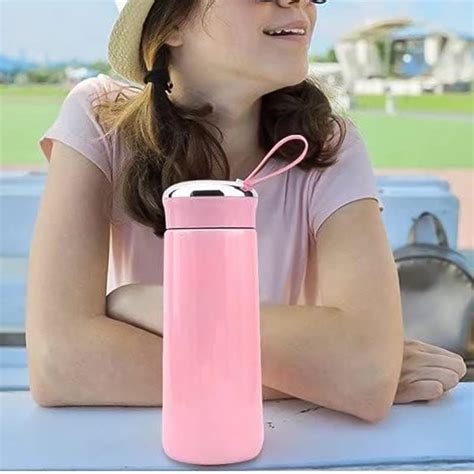 Water bottle 400ml leak proof, glass water bottle with daily water ...