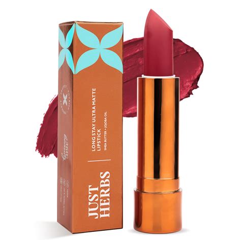 Just Herbs Ultra Matte Bullet Lipstick Nourishing Non Drying and Long ...