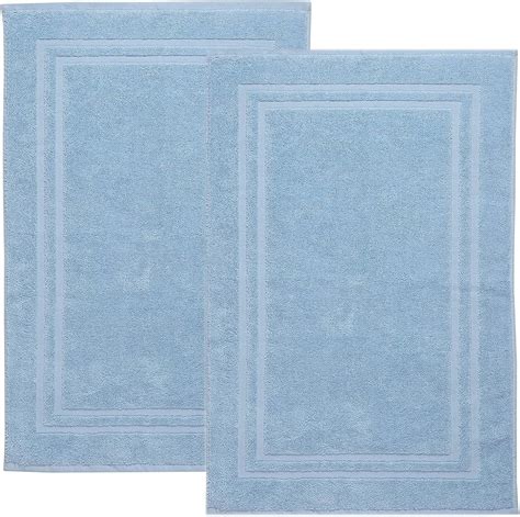 Sue Rossi Pack Of 2 Cotton Bath Mats, Hotel Style Cotton Banded, 800 ...