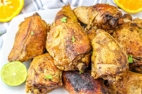 Easy Slow Cooker Jerk Chicken Thighs