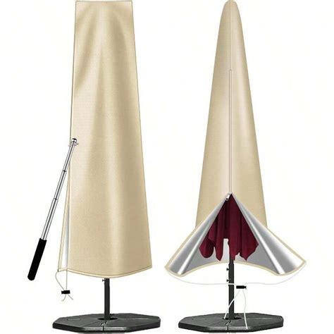 2025OKPOW Patio Umbrella Cover For 9ft To 12ft Outdoor Umbrellas 420D ...